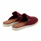 Men's Maroon Open-Back Moc-Toe Loafers – Bruce & Co Vellaro – image 3