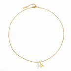 Bruce & Co Initial & Pearl Necklace