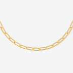 Bruce & Co Cozumel – Paperclip Chain Choker, 3 mm × 39 cm