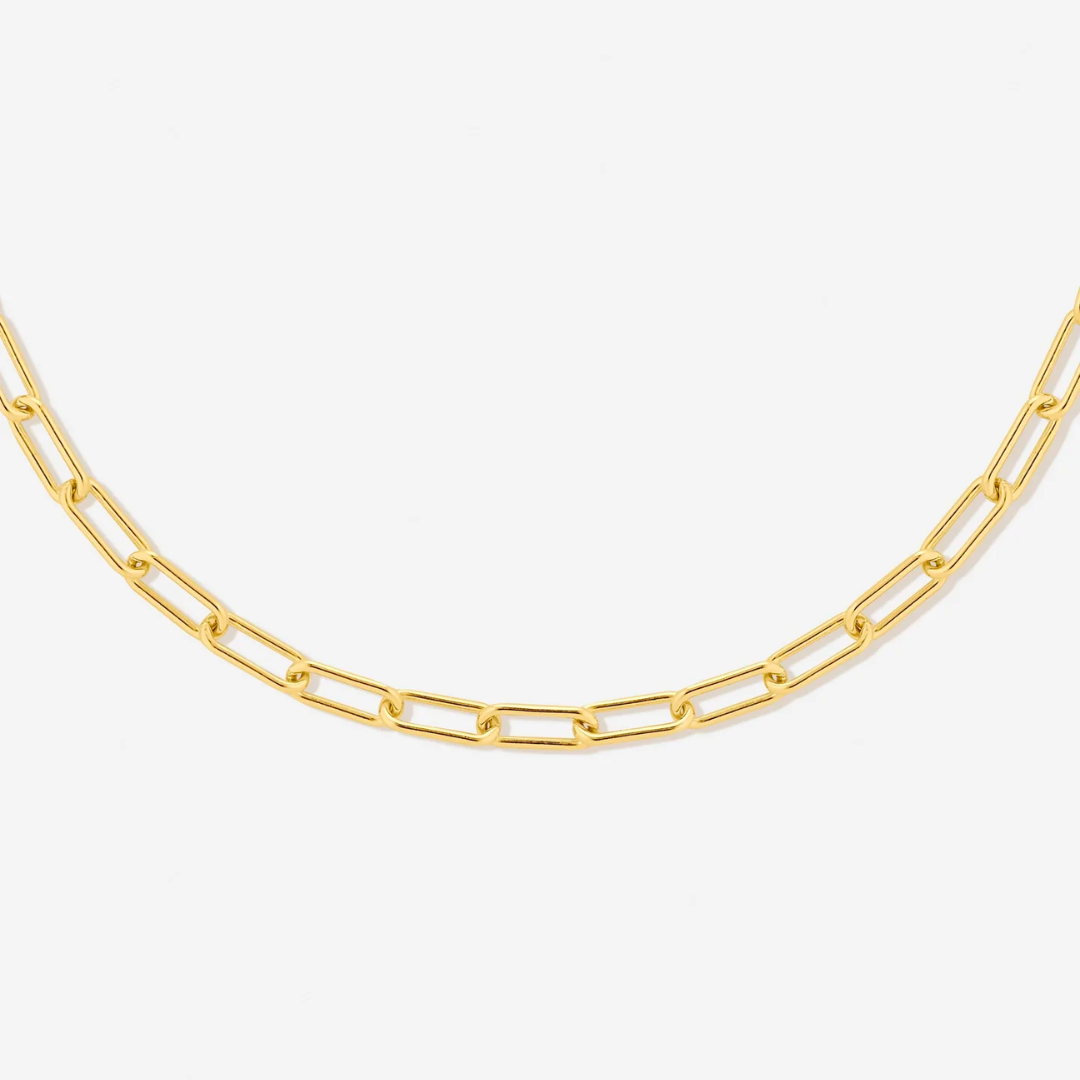 Bruce & Co Cozumel – Paperclip Chain Choker, 3 mm × 39 cm