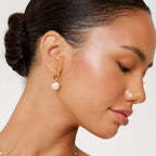 Bruce & Co Freshwater Pearl Cluster Hoop Earrings, 12 mm