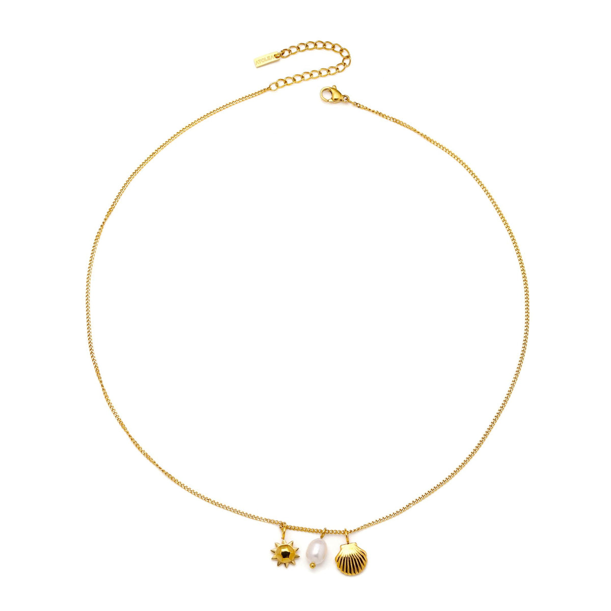Bruce & Co Sun Shell and Freshwater Pearl Necklace