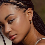 Bruce & Co Mother-of-Pearl Half-Hoop Earrings, 18 mm