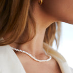 Bruce & Co Mini Freshwater Pearl Choker, 36–42 cm