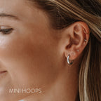 Bruce & Co Classic Plain Hoop Earrings, 14–21 mm