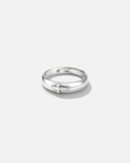 Bruce & Co Minimal Cross Adjustable Open Ring, Silver-Tone Copper