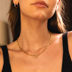 Bruce & Co Paperclip Toggle Choker, 42 cm, Steel