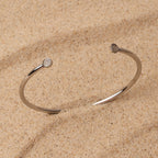Bruce & Co Mirari – Pavé Disc End Cuff Bracelet