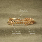 Bruce & Co Mirari – Pavé Disc End Cuff Bracelet