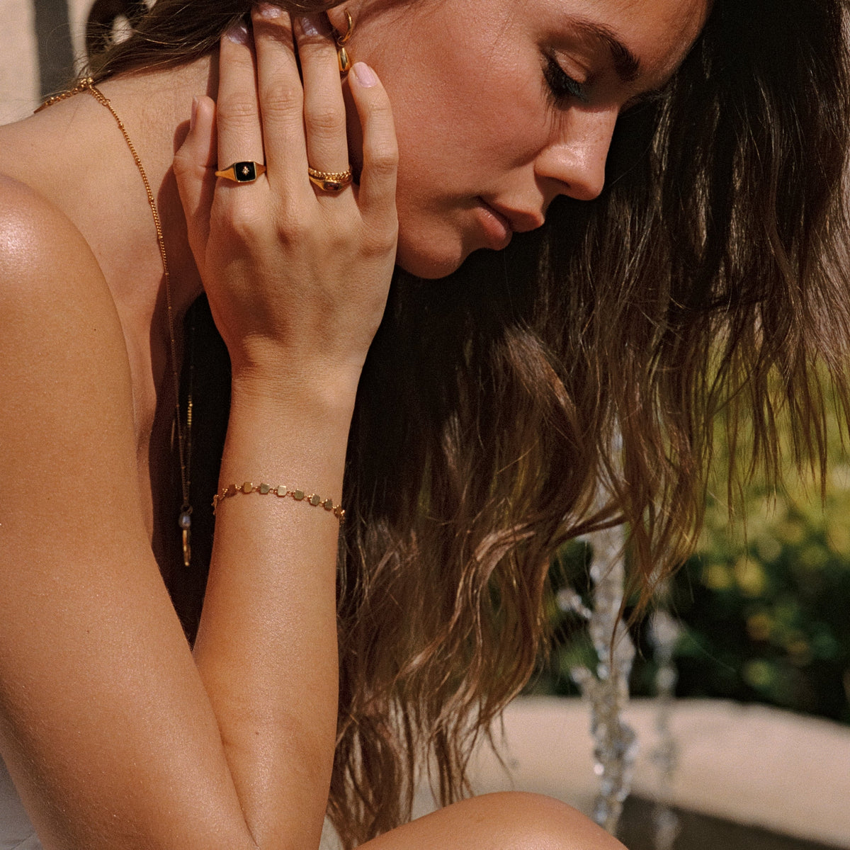 Bruce & Co Eclipse – Black Enamel Star Signet Ring