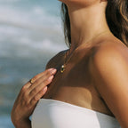 Bruce & Co Reversible Shell and Pearl Pendant Necklace
