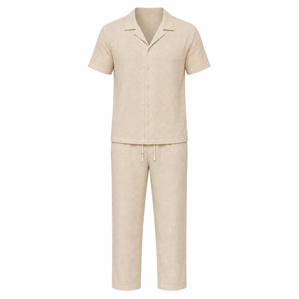 Noredane Beige — single outfit set on white background
