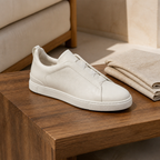 Norvane White sneaker editorial walnut setting