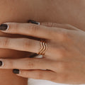 Bruce & Co Ocean – Triple Wave Band Ring