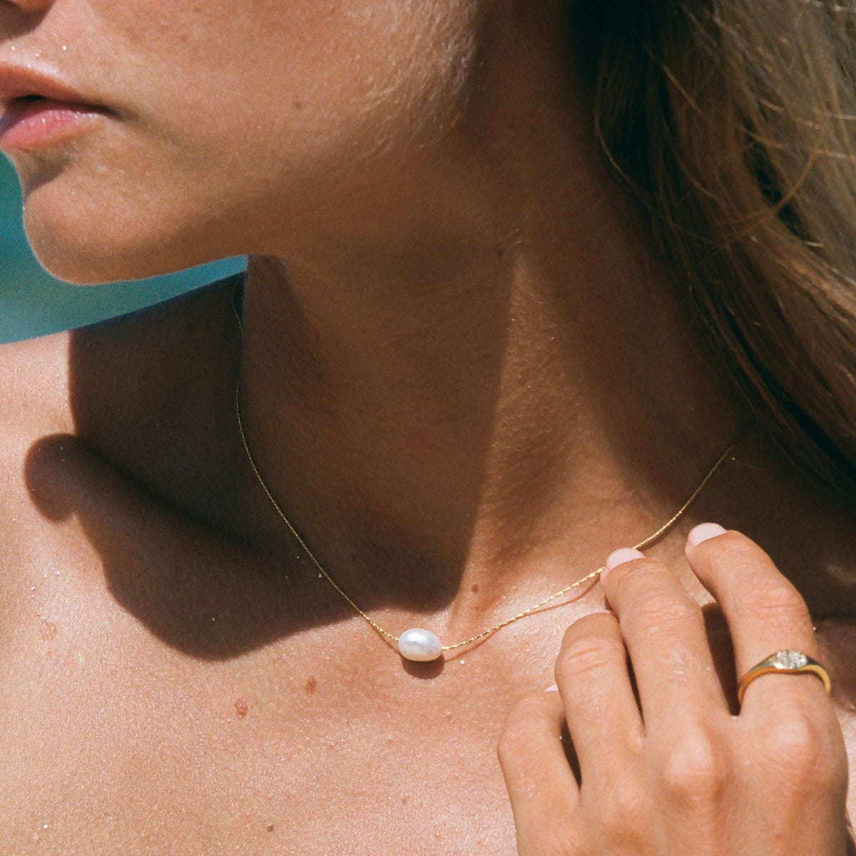 Bruce & Co Single Baroque Freshwater Pearl Choker, 35 cm