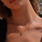 Bruce & Co Round Mint Opal Pendant Necklace, 6 mm
