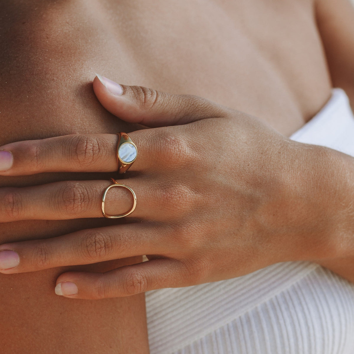 Bruce & Co Bahia – Open Oval Outline Ring