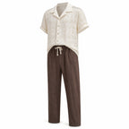 Orvento two-piece outfit, angled ghost mannequin studio view