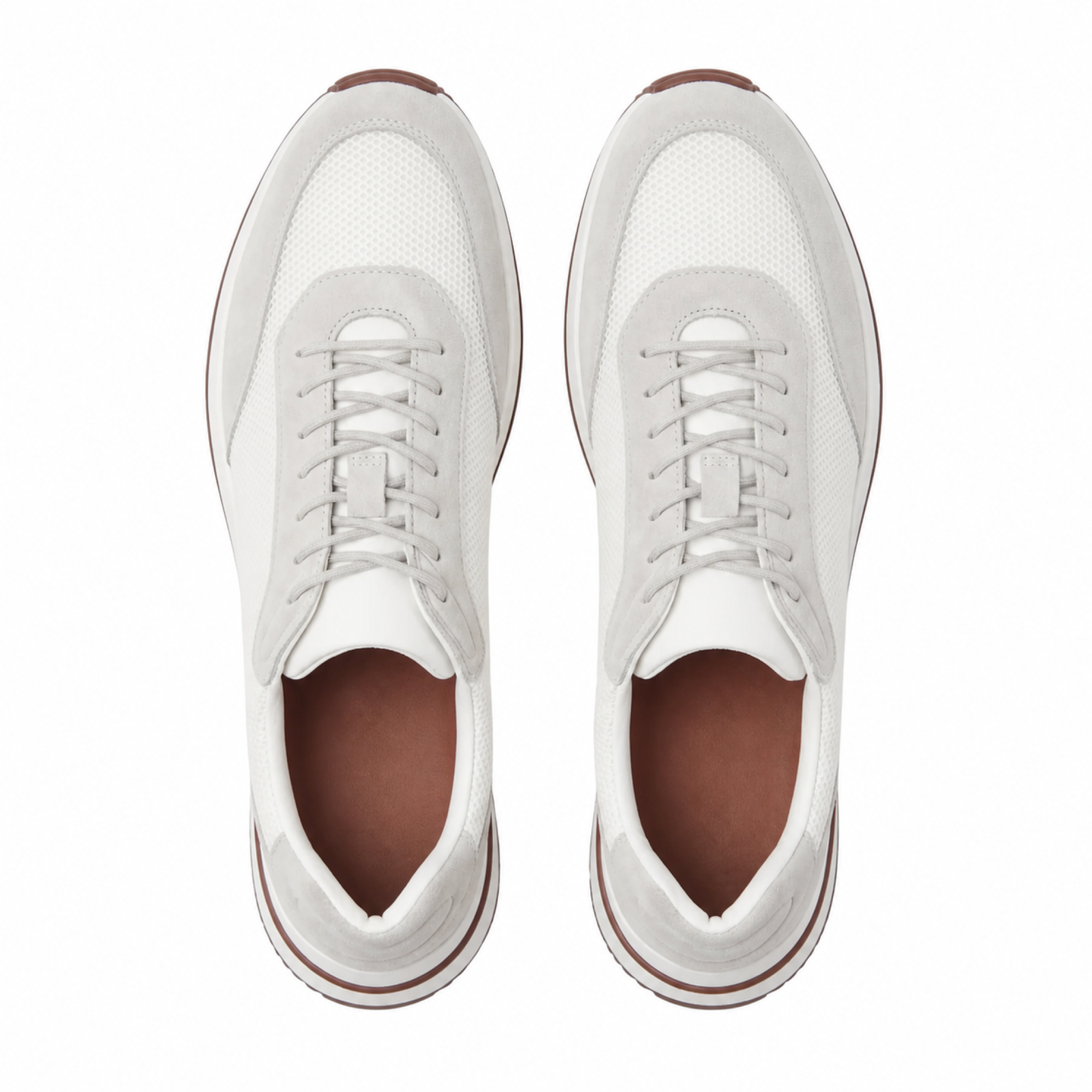 Orvessa White sneakers top view
