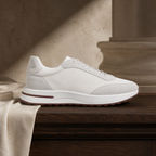 Orvessa White sneaker editorial walnut setting