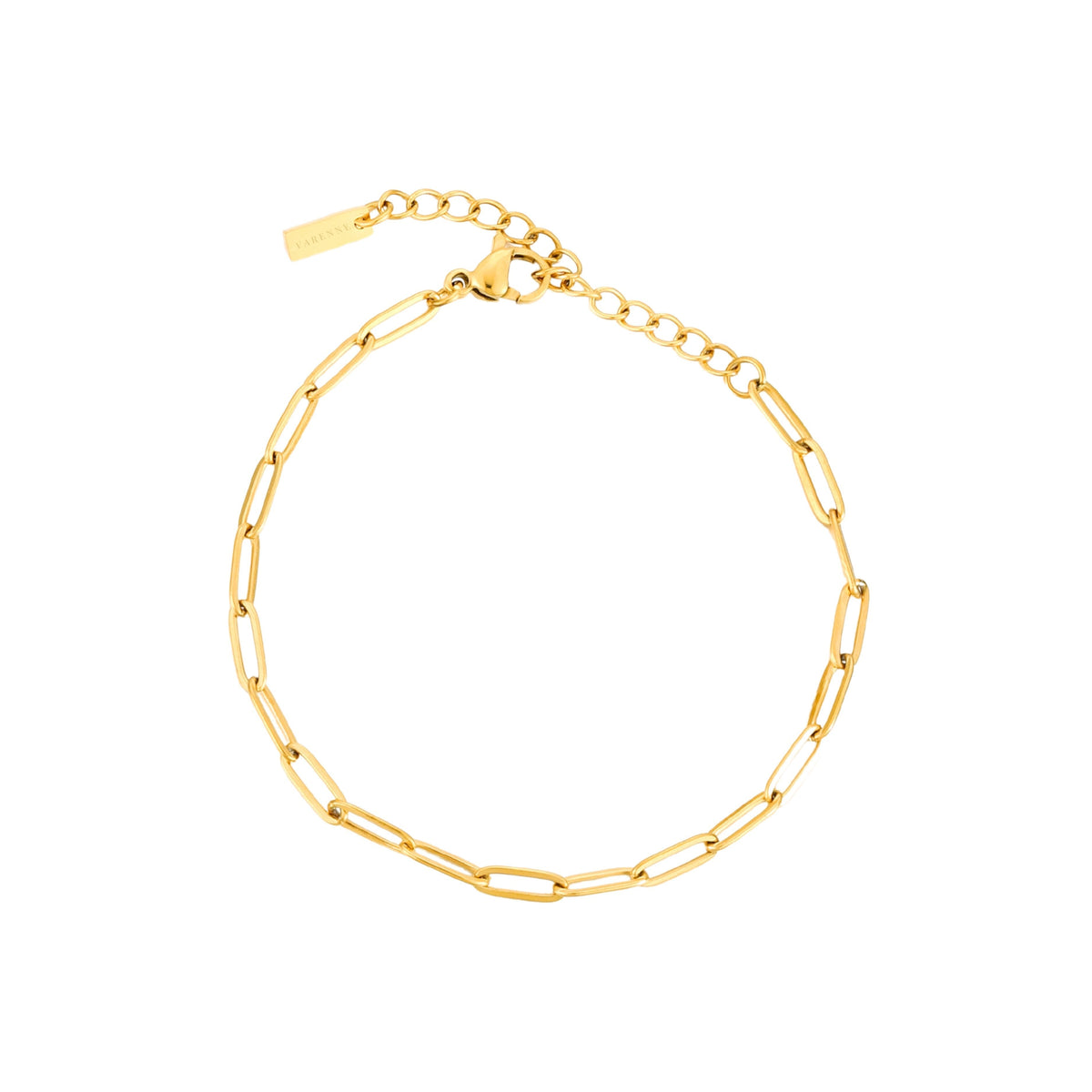 Bruce & Co Cozumel – Paperclip Chain Bracelet, 3 mm × 16 cm