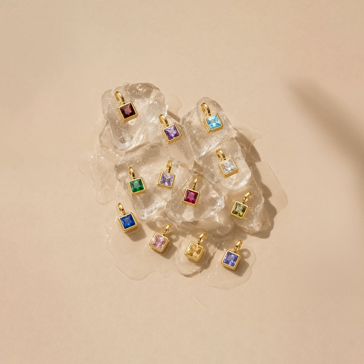 Bruce & Co Paperclip Birthstone Necklace