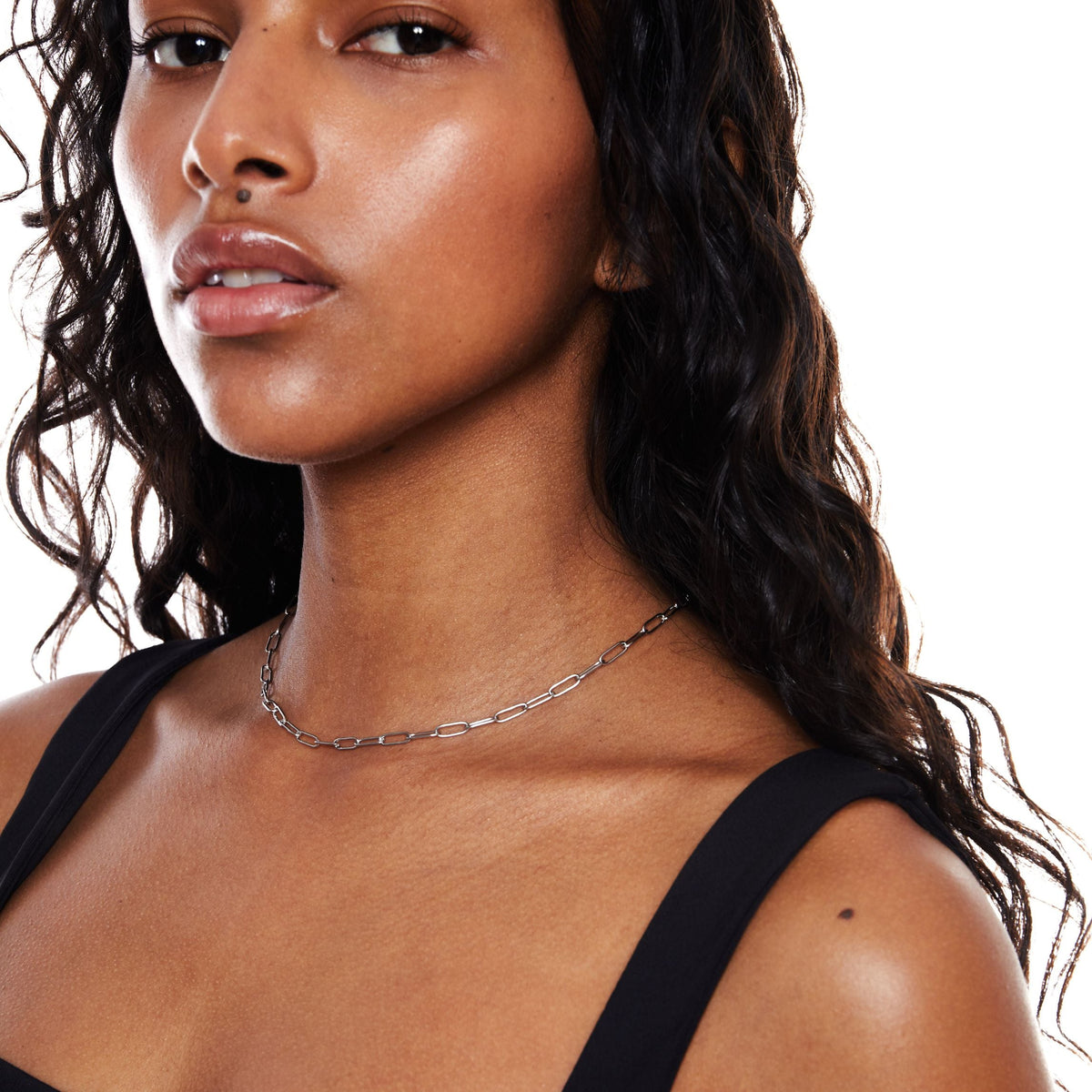 Bruce & Co Cozumel – Paperclip Chain Choker, 3 mm × 39 cm