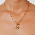 Bruce & Co Venus – Coin Pendant Paperclip Necklace, 44 cm