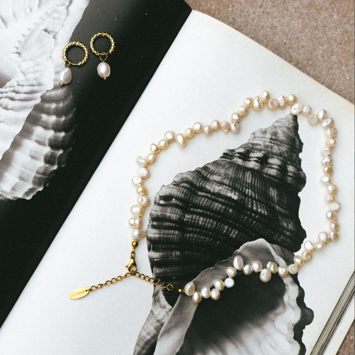 Bruce & Co Sunseeker – Irregular Freshwater Pearl Choker, 36–41 cm
