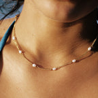 Bruce & Co Freshwater Pearl Station Choker, 37 cm