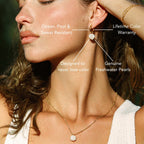 Bruce & Co Freshwater Pearl Cluster Hoop Earrings, 12 mm