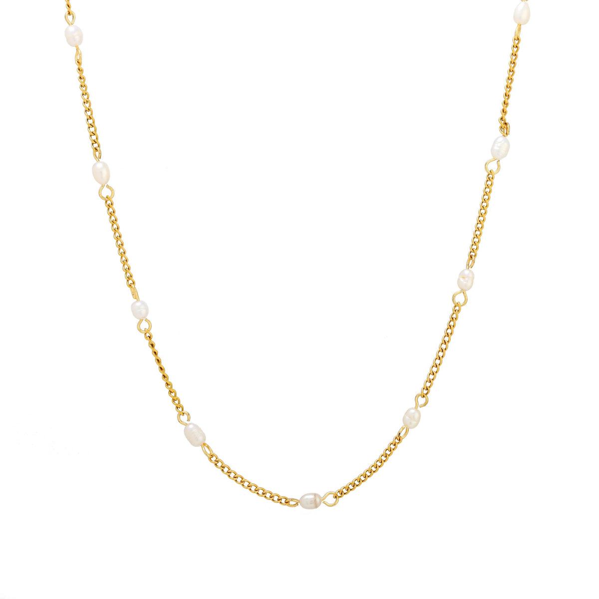 Bruce & Co Freshwater Pearl Station Choker, 37 cm