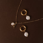 Bruce & Co Initial & Pearl Necklace