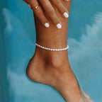 Bruce & Co Fiji – Freshwater Pearl Anklet, 22 cm