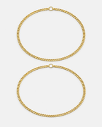 Bruce & Co Men’s Permanent Couple Bracelet Set, 2 Pieces, Gold-Plated