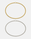 Bruce & Co Men’s Permanent Couple Bracelet Set, 2 Pieces, Silver and Gold-Plated