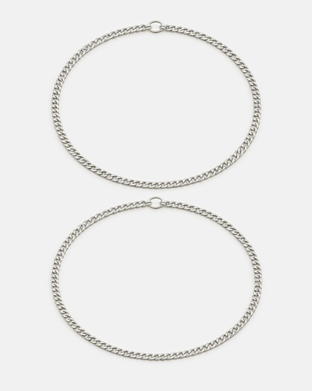 Bruce & Co Men’s Permanent Couple Bracelet Set, 2 Pieces, Silver-Plated