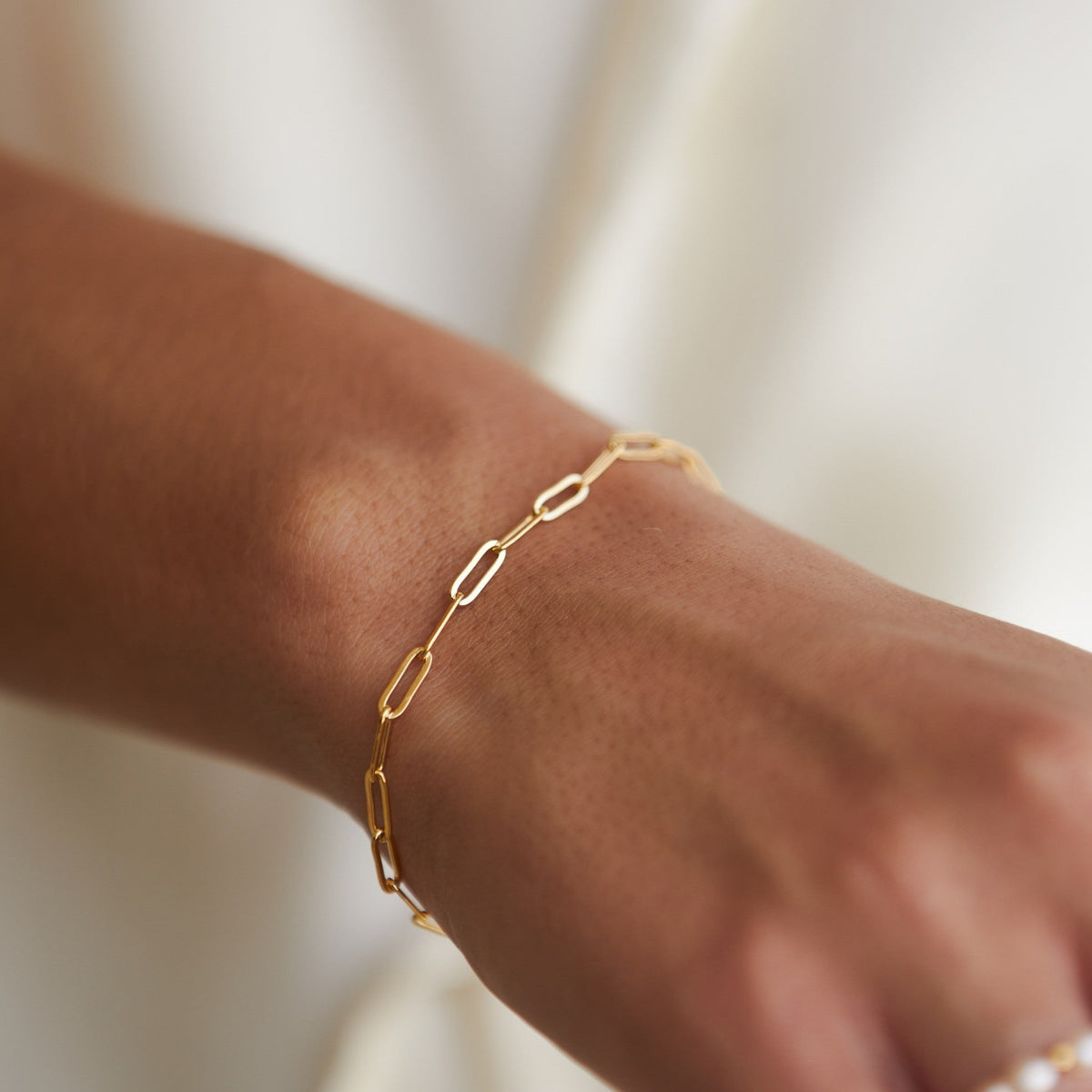 Bruce & Co Cozumel – Paperclip Chain Bracelet, 3 mm × 16 cm