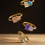Bruce & Co Toi et Moi Birthstone Ring