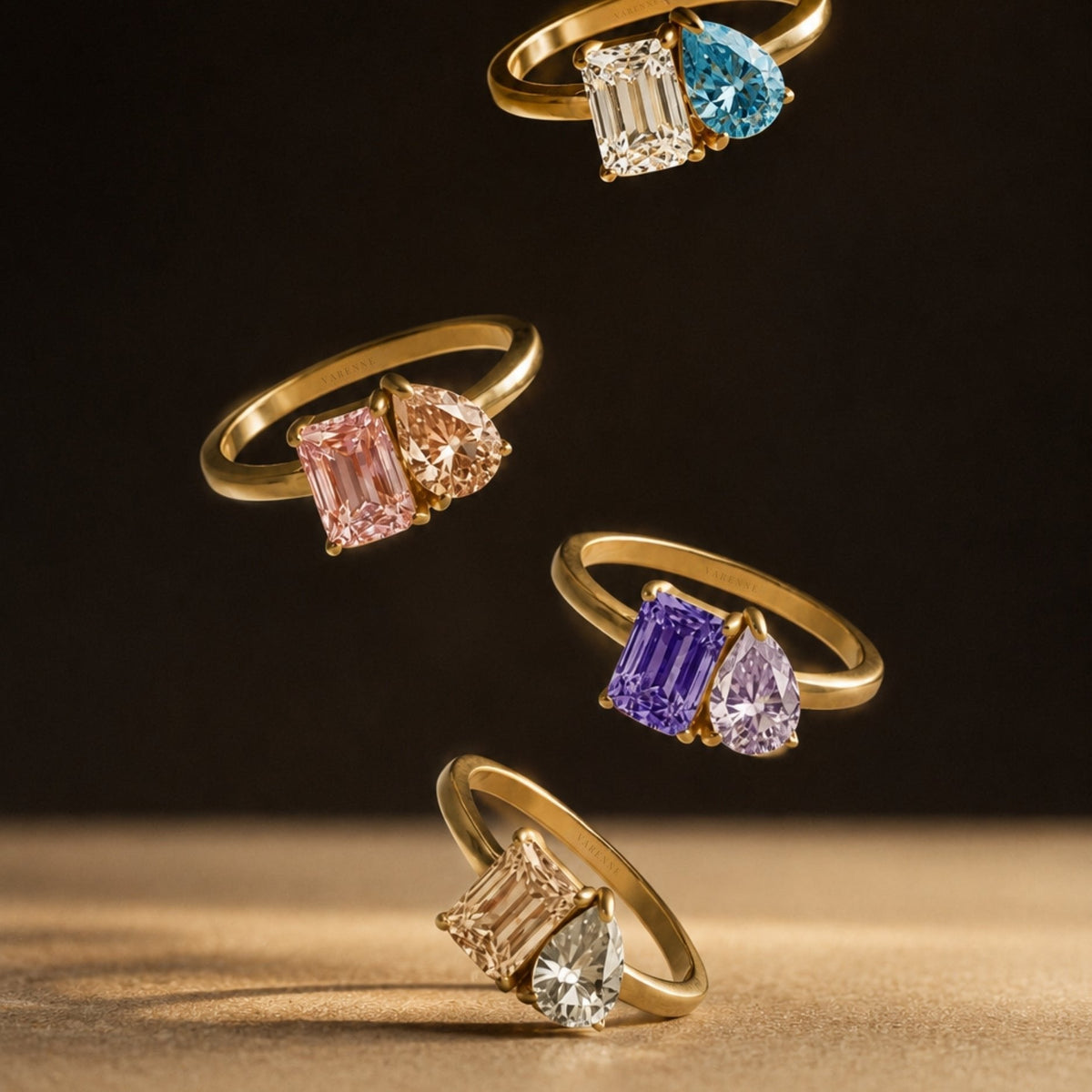Bruce & Co Toi et Moi Birthstone Ring