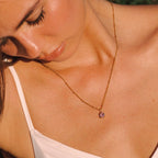 Bruce & Co Rose – Oval Pink Cubic Zirconia Necklace