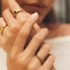 Bruce & Co Lumi – Single White Zircon Bar Ring, Steel