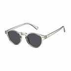 Bruce & Co PORTO clear frame round sunglasses diagonal view