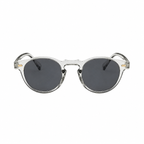 Bruce & Co PORTO clear frame round sunglasses front view