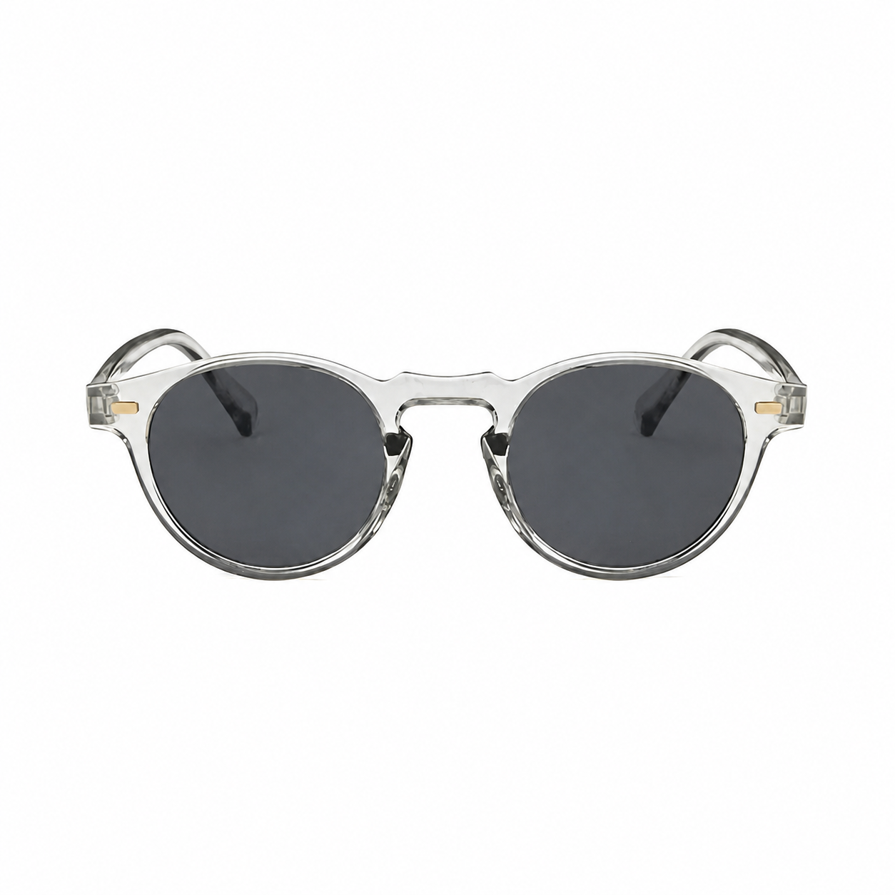 Bruce & Co PORTO clear frame round sunglasses front view