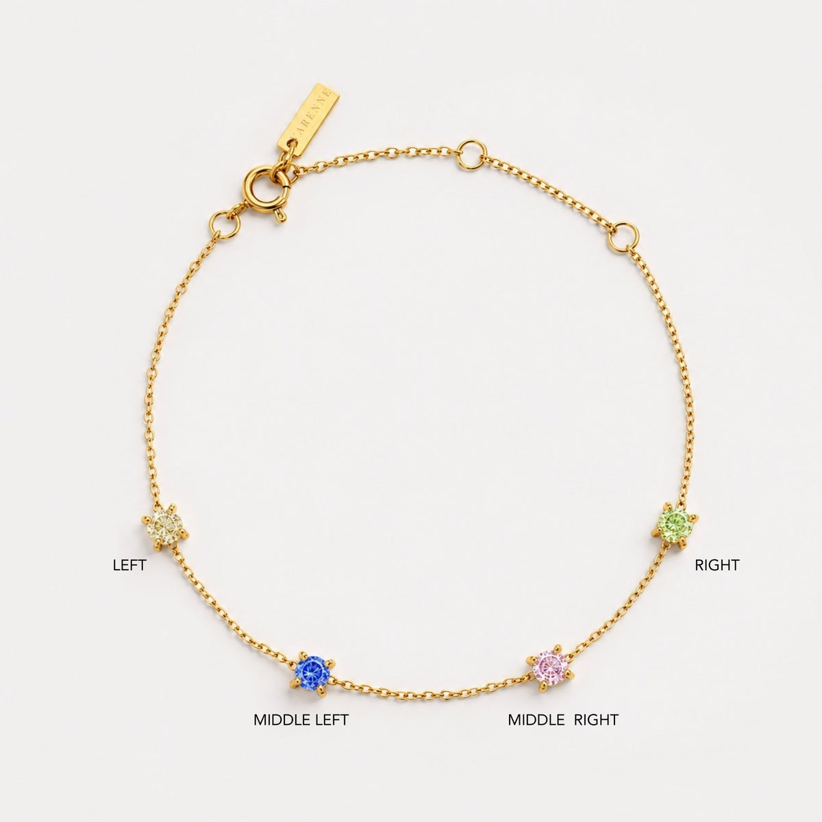 Bruce & Co Custom Birthstone Bracelet