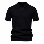 Quinrel Black — single polo shirt on white background
