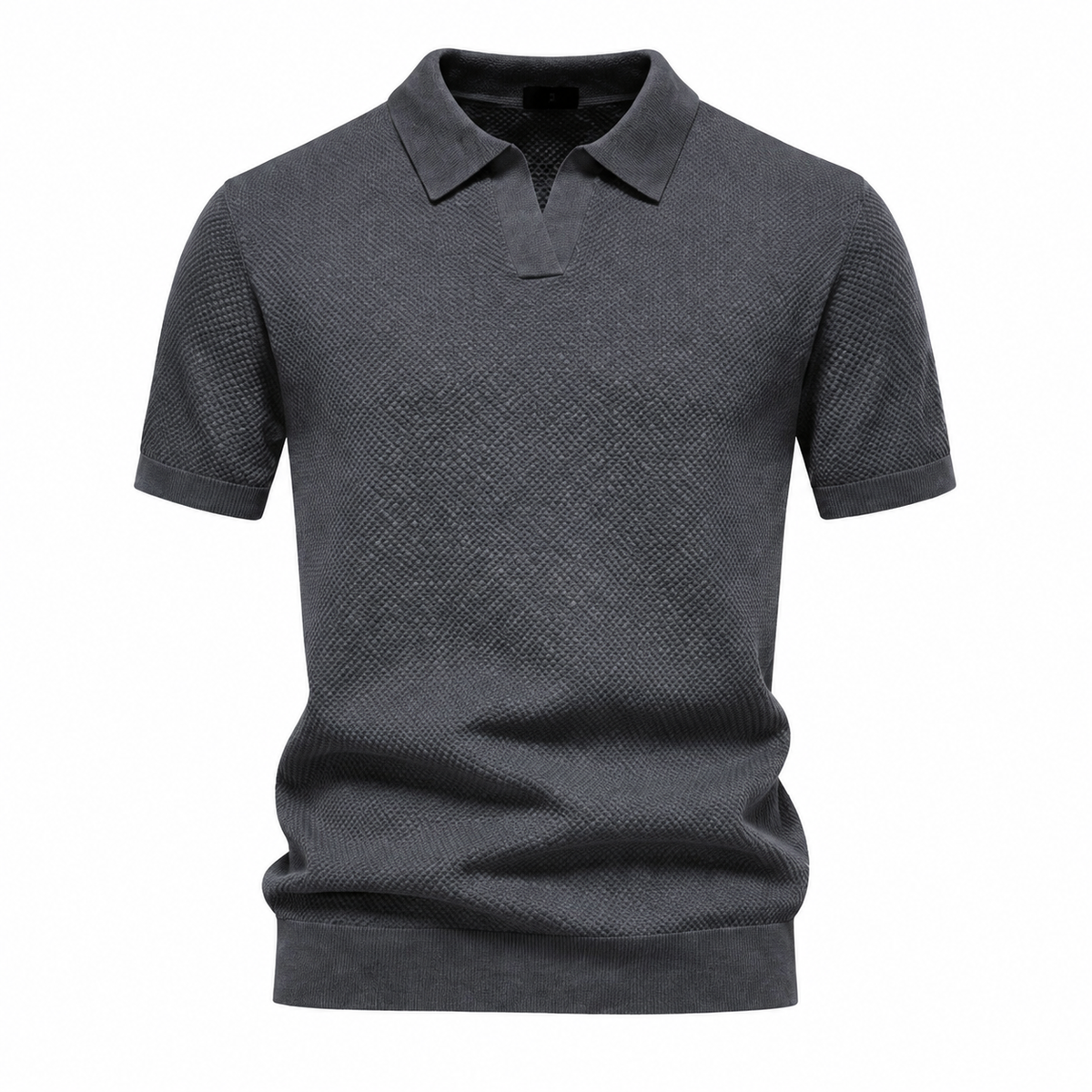 Quinrel Dark Grey — single polo shirt on white background