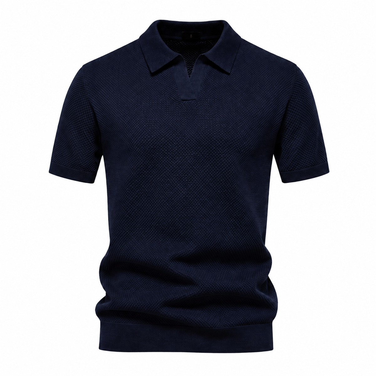 Quinrel Navy — single polo shirt on white background