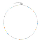 Bruce & Co Rainbow Enamel Choker Necklace, 39 cm